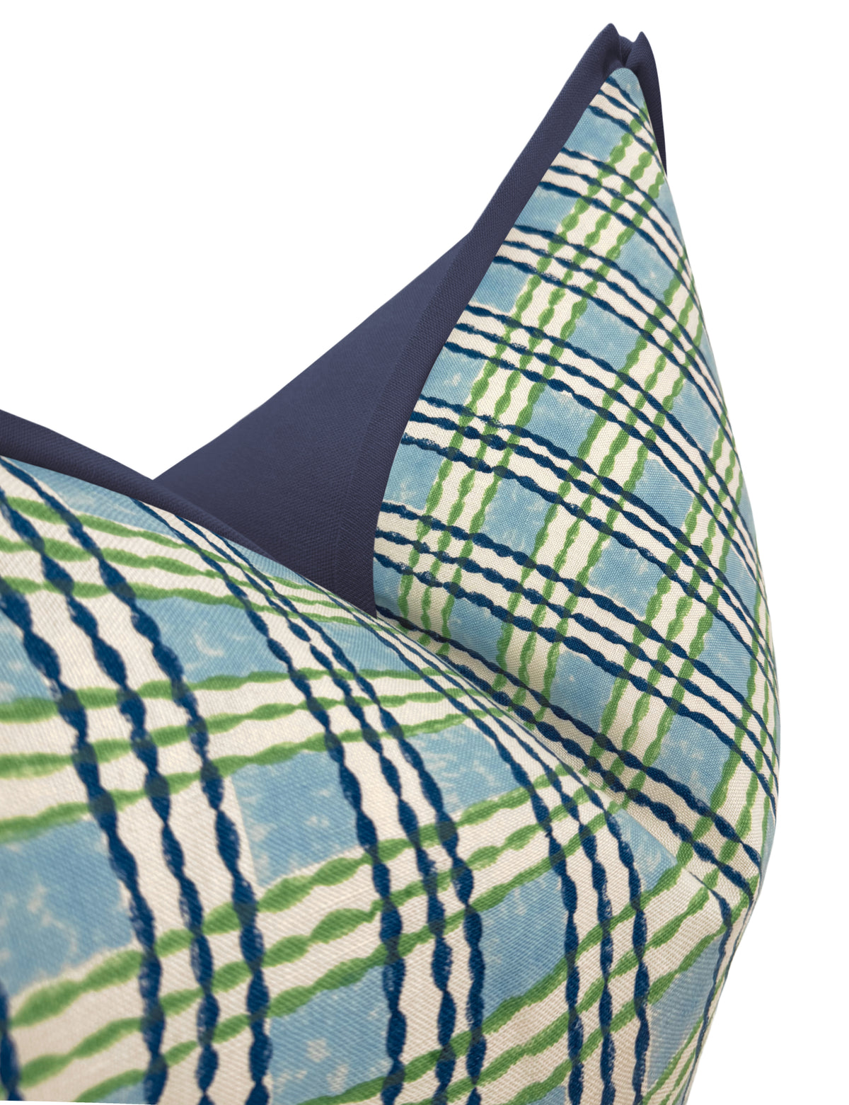 TRELLIS HAND BLOCK PRINT // SKY & GRASS | SCHUMACHER