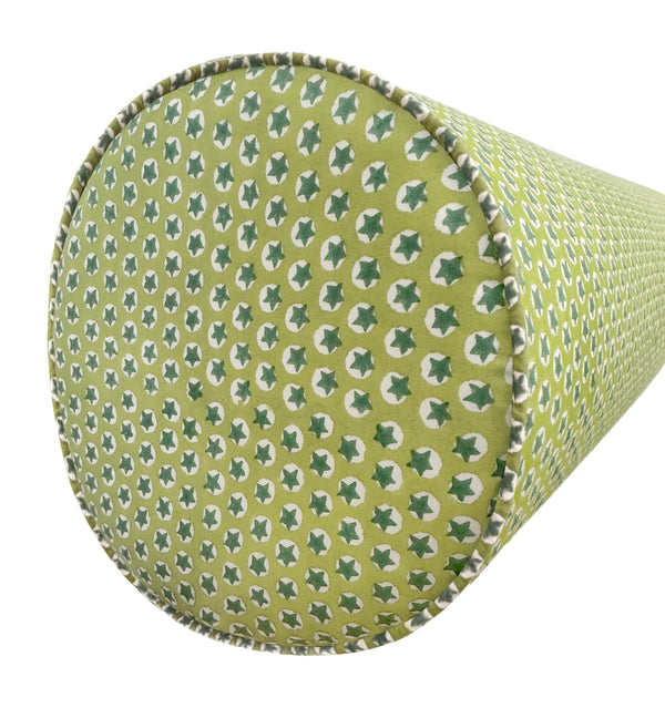 THE BOLSTER :: TUK TUK HAND BLOCK PRINT // GREEN | SCHUMACHER