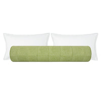 THE BOLSTER :: TUK TUK HAND BLOCK PRINT // GREEN | SCHUMACHER