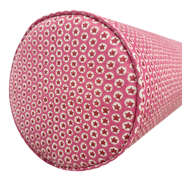 THE BOLSTER :: TUK TUK HAND BLOCK PRINT // PINK | SCHUMACHER