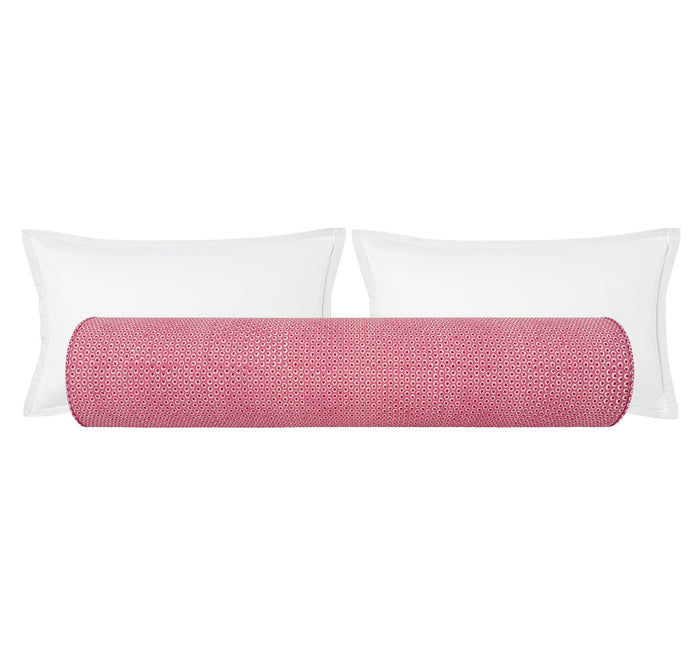 THE BOLSTER :: TUK TUK HAND BLOCK PRINT // PINK | SCHUMACHER