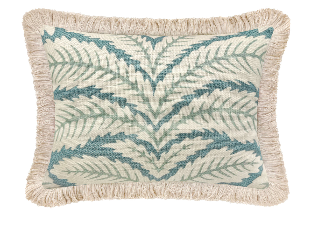 THE MINI :: TALAVERA LINEN // AQUA + FRINGE | BRUNSCHWIG & FILS