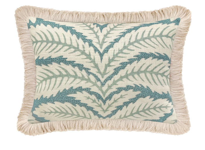 THE MINI :: TALAVERA LINEN // AQUA + FRINGE | BRUNSCHWIG & FILS