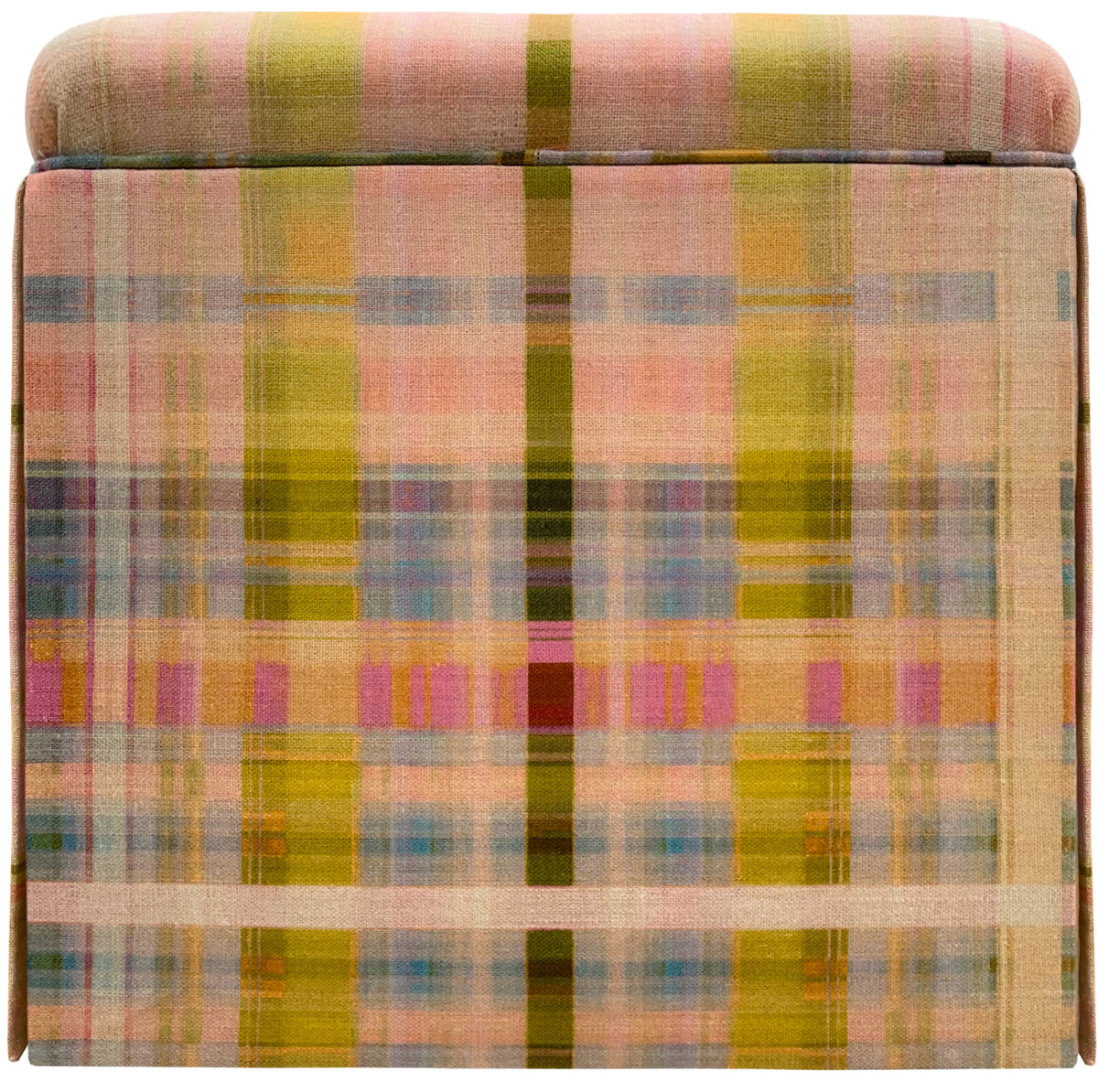 THE SKIRTED OTTOMAN :: TATTIE PLAID // MULTI | ANNA SPIRO
