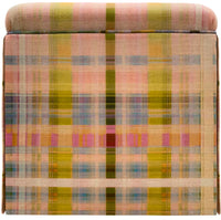 THE SKIRTED OTTOMAN :: TATTIE PLAID // MULTI | ANNA SPIRO