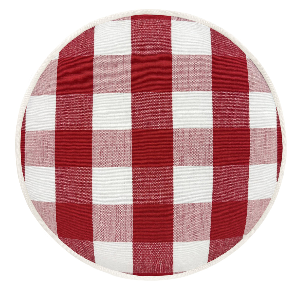THE DOT :: CHARLESTON CHECK // APPLE RED