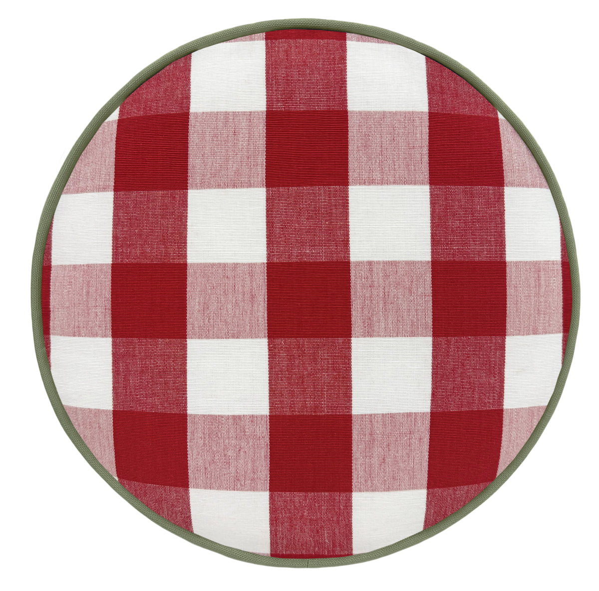 THE DOT :: CHARLESTON CHECK // APPLE RED