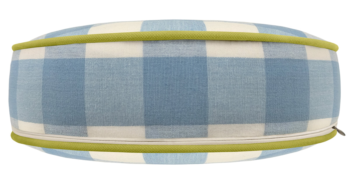 THE DOT :: CHARLESTON CHECK // POWDER BLUE