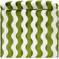 THE SKIRTED OTTOMAN :: THE WAVE  // LETTUCE