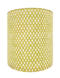 THE TIGHT ROUND OTTOMAN :: TILLY PRINT // CHARTREUSE