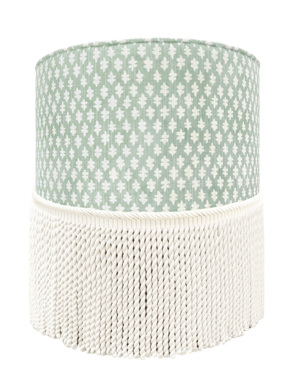 THE TIGHT ROUND OTTOMAN :: TILLY PRINT // EUCALYPTUS