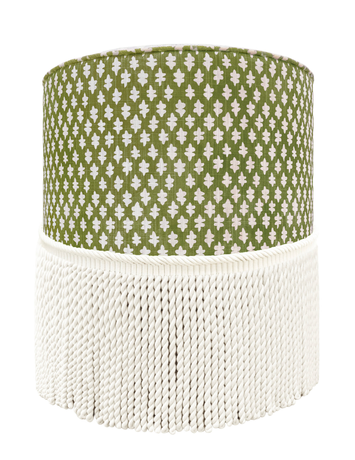 THE TIGHT ROUND OTTOMAN :: TILLY PRINT // OLIVE