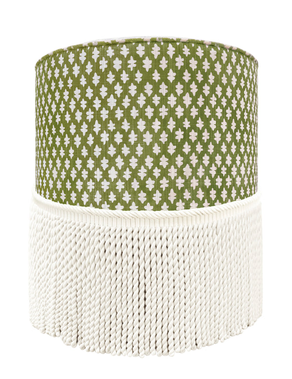 THE TIGHT ROUND OTTOMAN :: TILLY PRINT // OLIVE