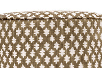 THE TIGHT ROUND OTTOMAN :: TILLY PRINT // UMBER