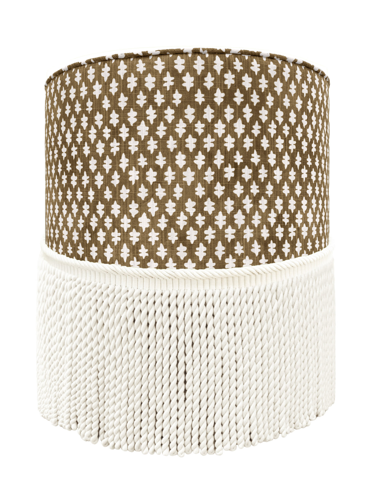 THE TIGHT ROUND OTTOMAN :: TILLY PRINT // UMBER