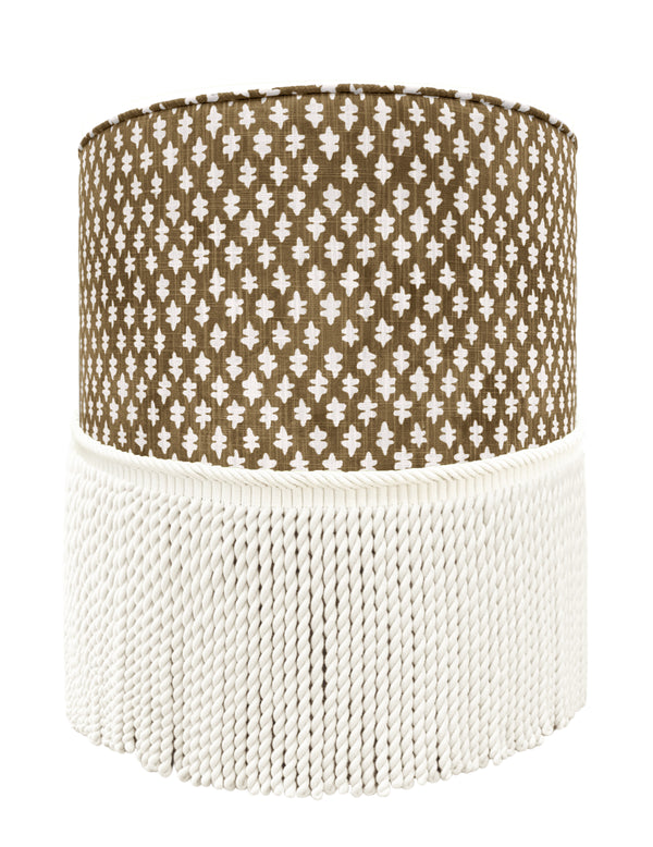 THE TIGHT ROUND OTTOMAN :: TILLY PRINT // UMBER