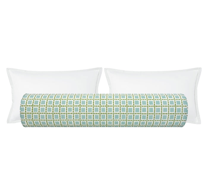 THE BOLSTER :: TILES PRINT // SPA BLUE