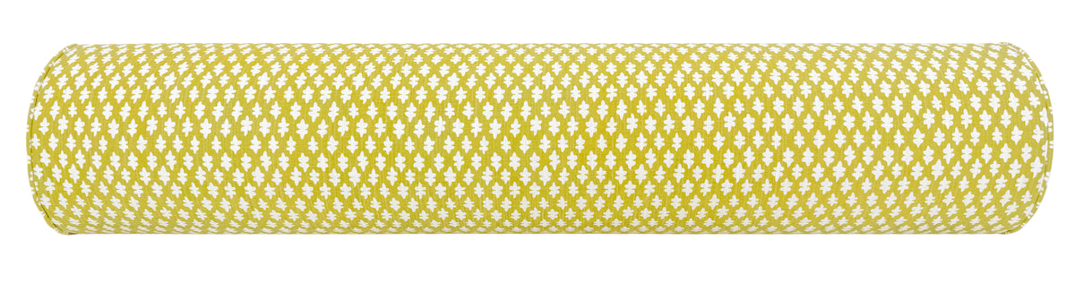 THE BOLSTER :: TILLY PRINT // CHARTREUSE + TAPE TRIM