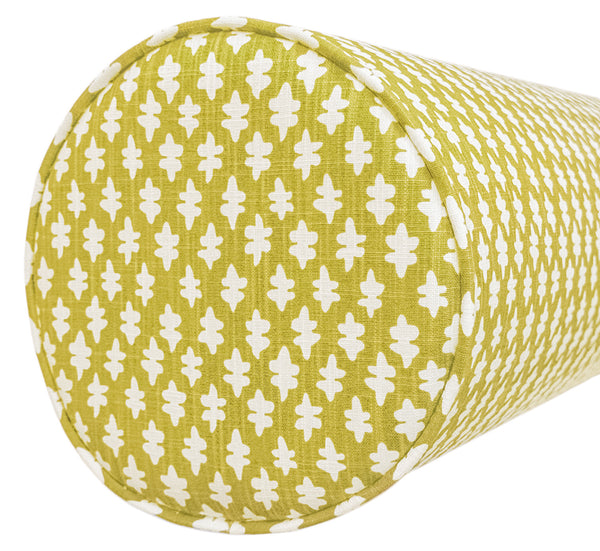 THE BOLSTER :: TILLY PRINT // CHARTREUSE + TAPE TRIM