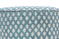 THE TIGHT ROUND OTTOMAN :: TILLY PRINT // HYDRANGEA BLUE