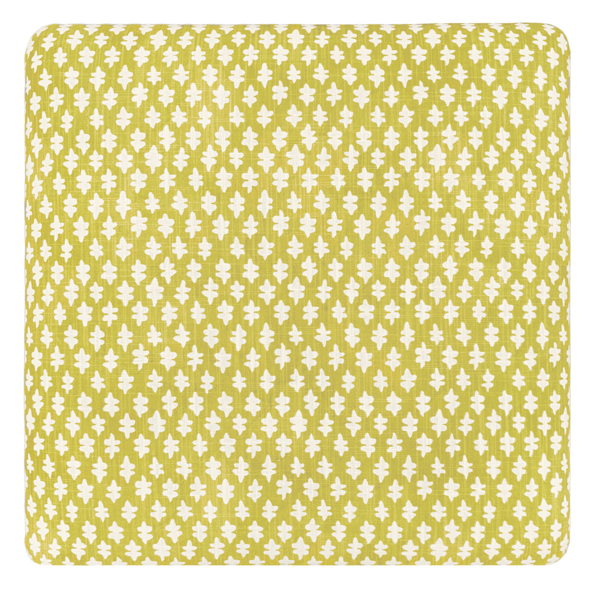 THE SKIRTED OTTOMAN :: TILLY PRINT // CHARTREUSE