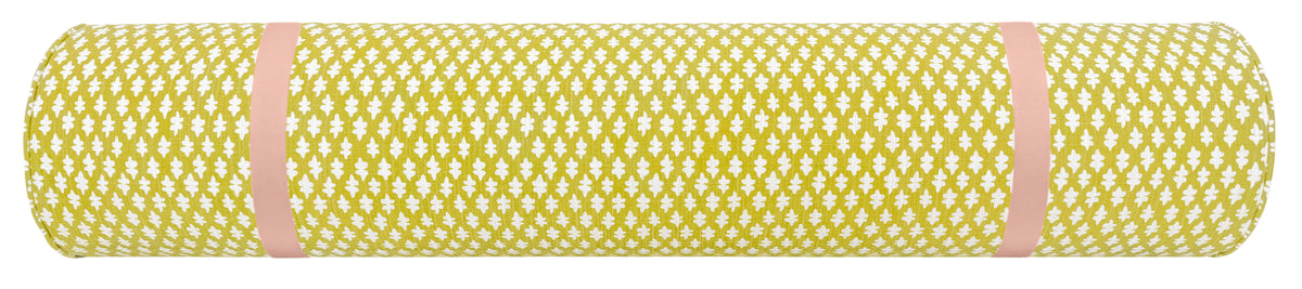 THE BOLSTER :: TILLY PRINT // CHARTREUSE + TAPE TRIM