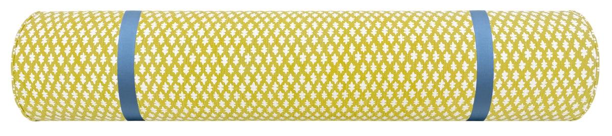 THE BOLSTER :: TILLY PRINT // CHARTREUSE + TAPE TRIM