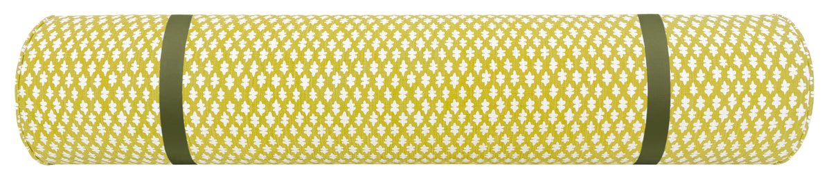 THE BOLSTER :: TILLY PRINT // CHARTREUSE + TAPE TRIM