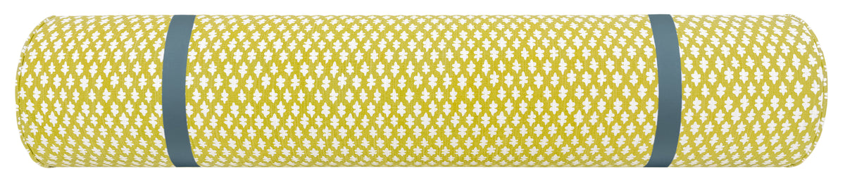 THE BOLSTER :: TILLY PRINT // CHARTREUSE + TAPE TRIM