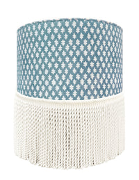 THE TIGHT ROUND OTTOMAN :: TILLY PRINT // HYDRANGEA BLUE