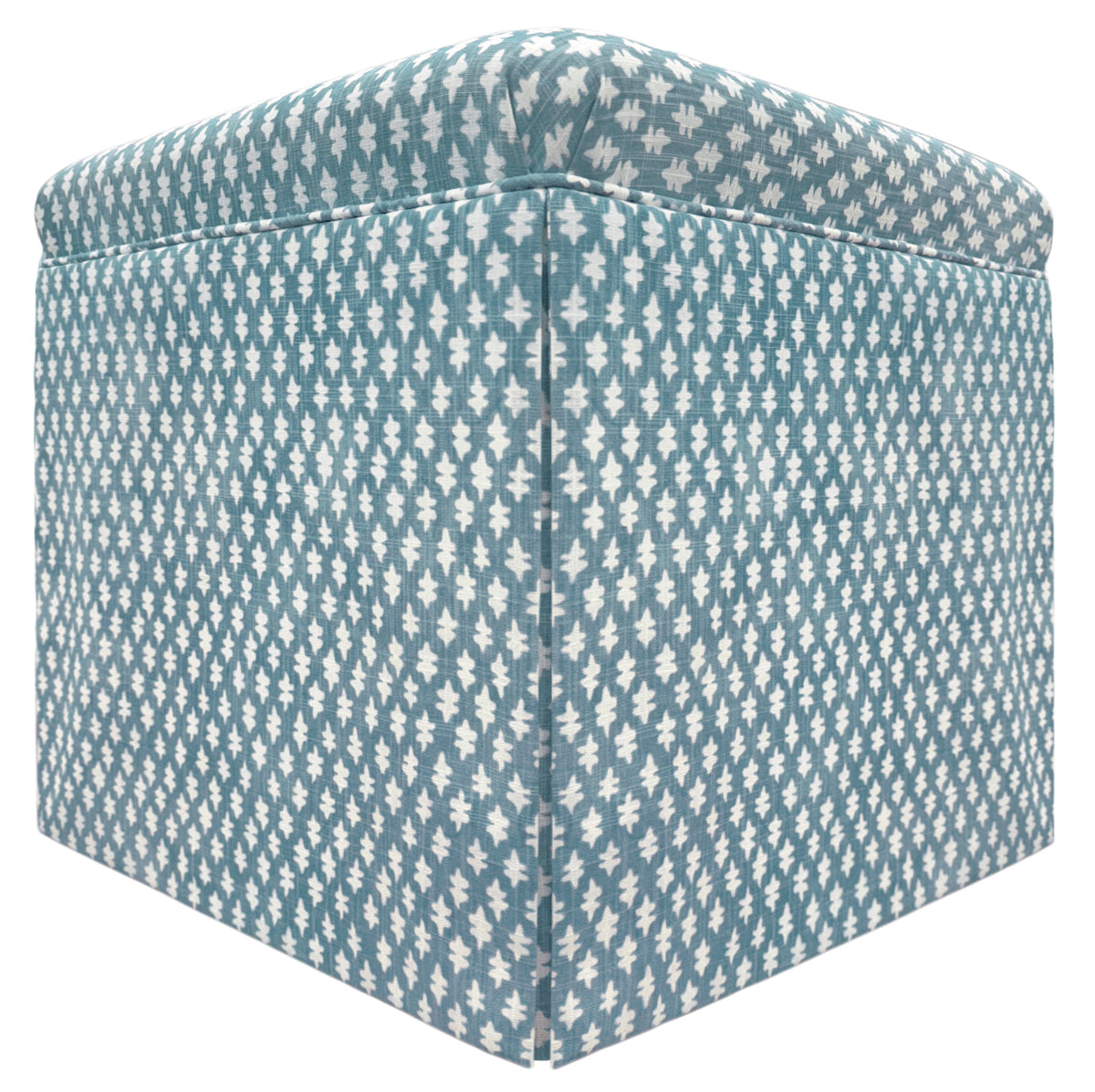 THE SKIRTED OTTOMAN :: TILLY PRINT // HYDRANGEA BLUE