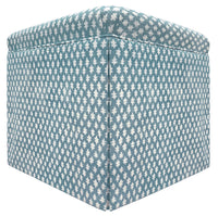 THE SKIRTED OTTOMAN :: TILLY PRINT // HYDRANGEA BLUE