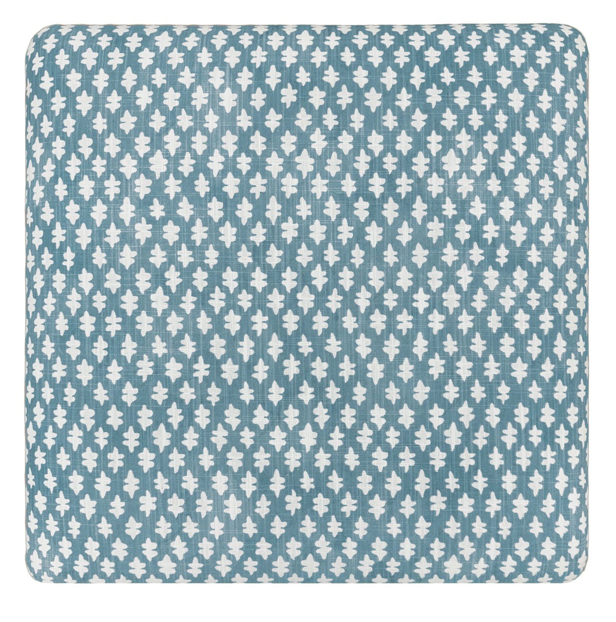 THE SKIRTED OTTOMAN :: TILLY PRINT // HYDRANGEA BLUE