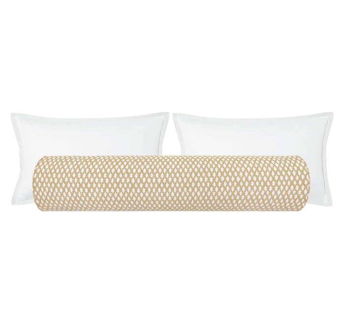 THE BOLSTER :: TILLY PRINT // SAND + TAPE TRIM