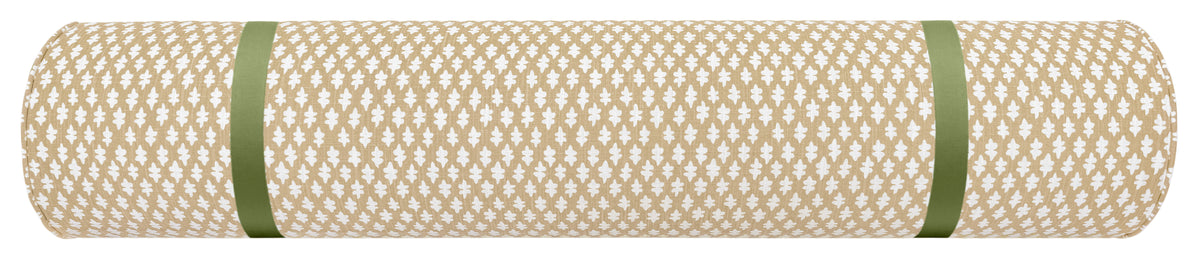 THE BOLSTER :: TILLY PRINT // SAND + TAPE TRIM