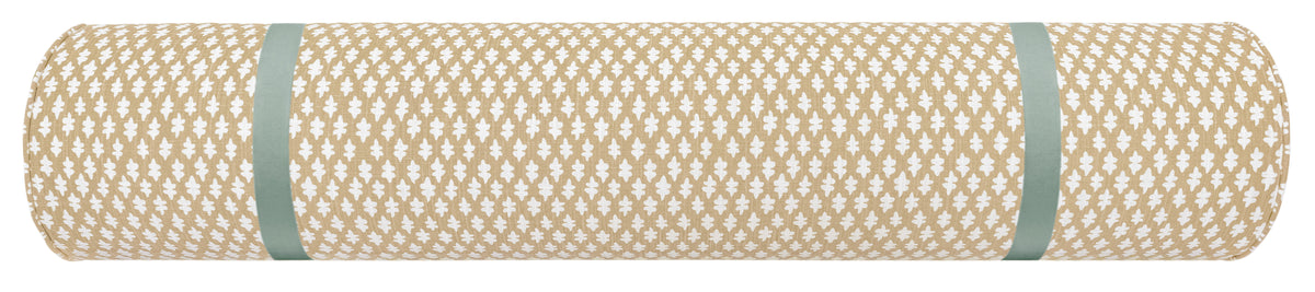 THE BOLSTER :: TILLY PRINT // SAND + TAPE TRIM