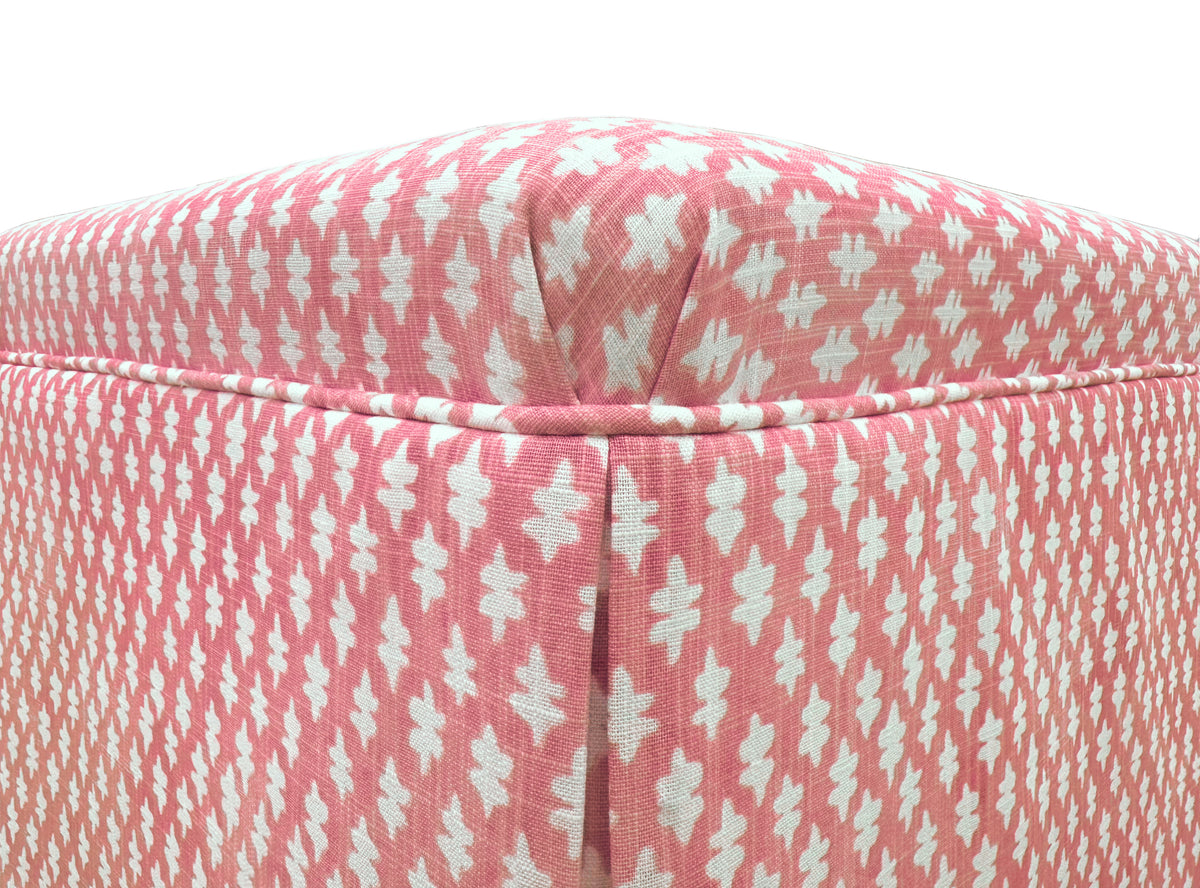 THE SKIRTED OTTOMAN :: TILLY PRINT // CARNATION