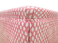 THE SKIRTED OTTOMAN :: TILLY PRINT // CARNATION