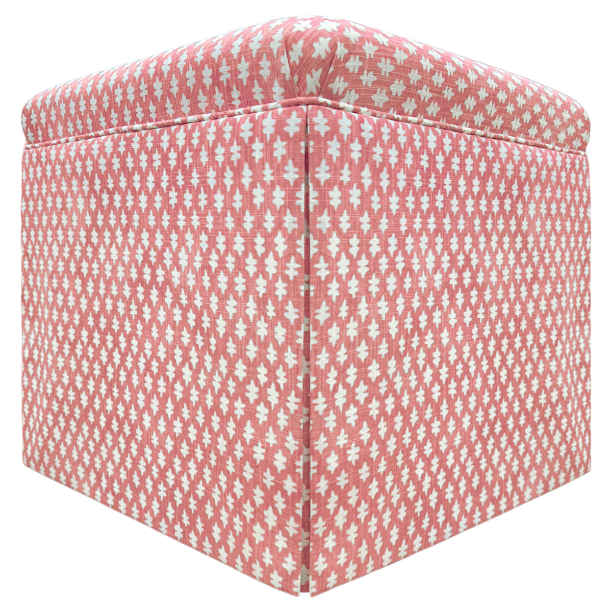 THE SKIRTED OTTOMAN :: TILLY PRINT // CARNATION