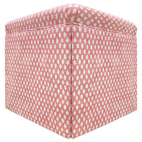THE SKIRTED OTTOMAN :: TILLY PRINT // CARNATION