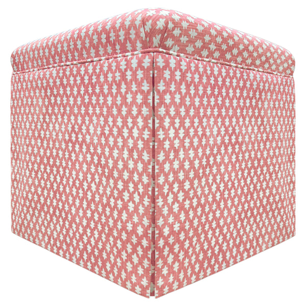 THE SKIRTED OTTOMAN :: TILLY PRINT // CARNATION