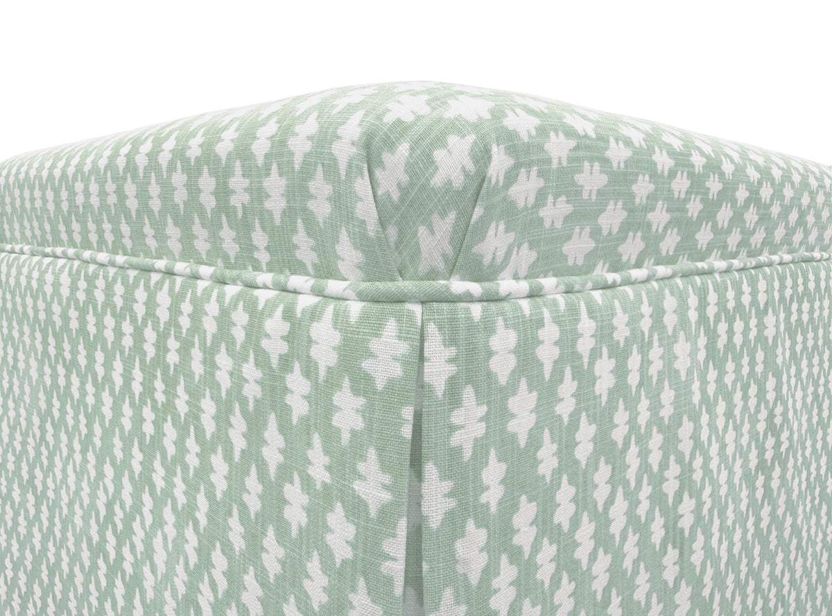 THE SKIRTED OTTOMAN :: TILLY PRINT // EUCALYPTUS