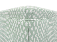 THE SKIRTED OTTOMAN :: TILLY PRINT // EUCALYPTUS