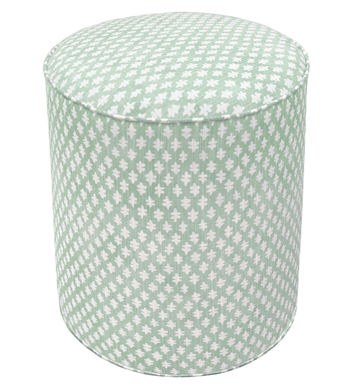 THE TIGHT ROUND OTTOMAN :: TILLY PRINT // EUCALYPTUS