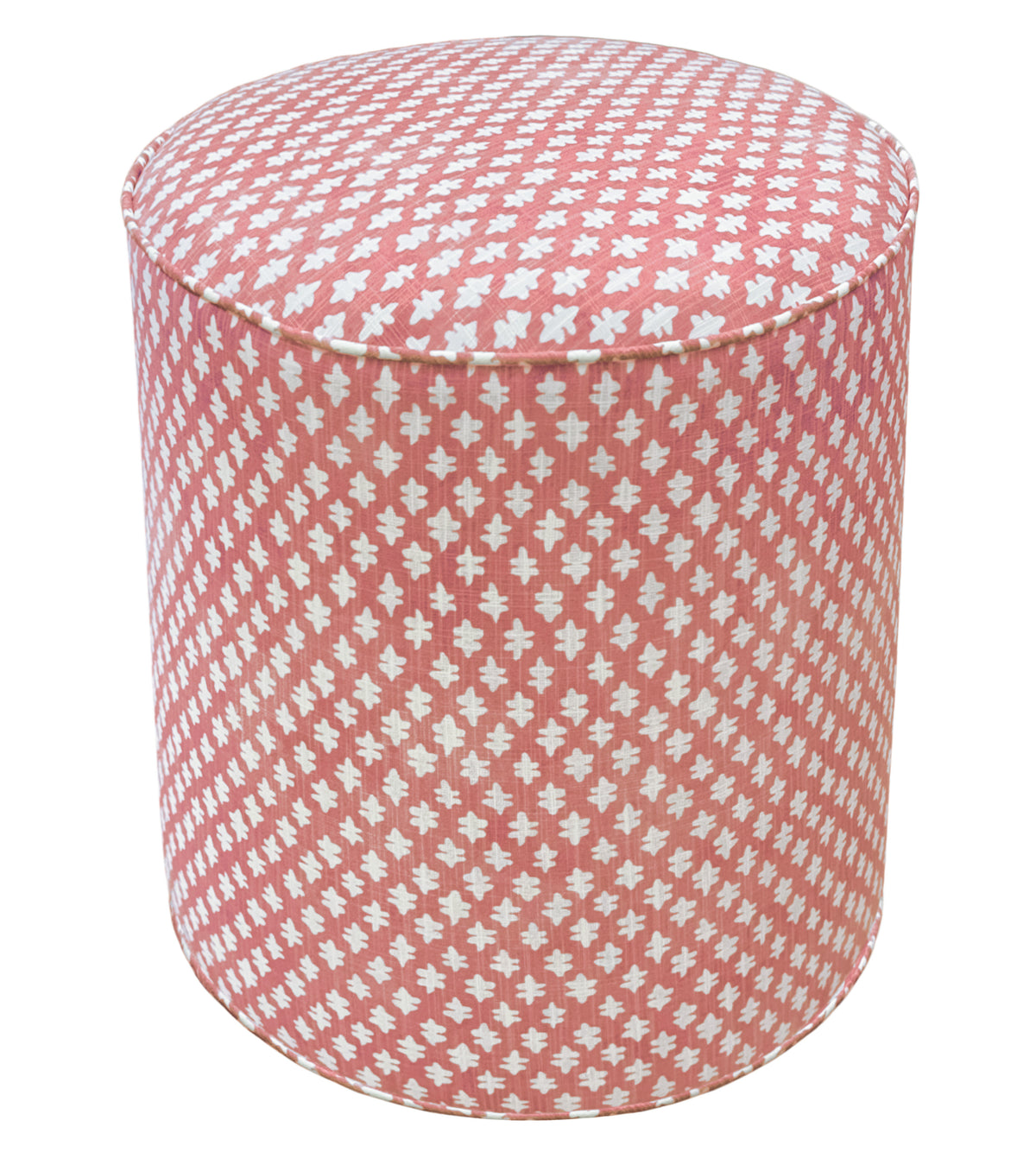 THE TIGHT ROUND OTTOMAN :: TILLY PRINT // CARNATION