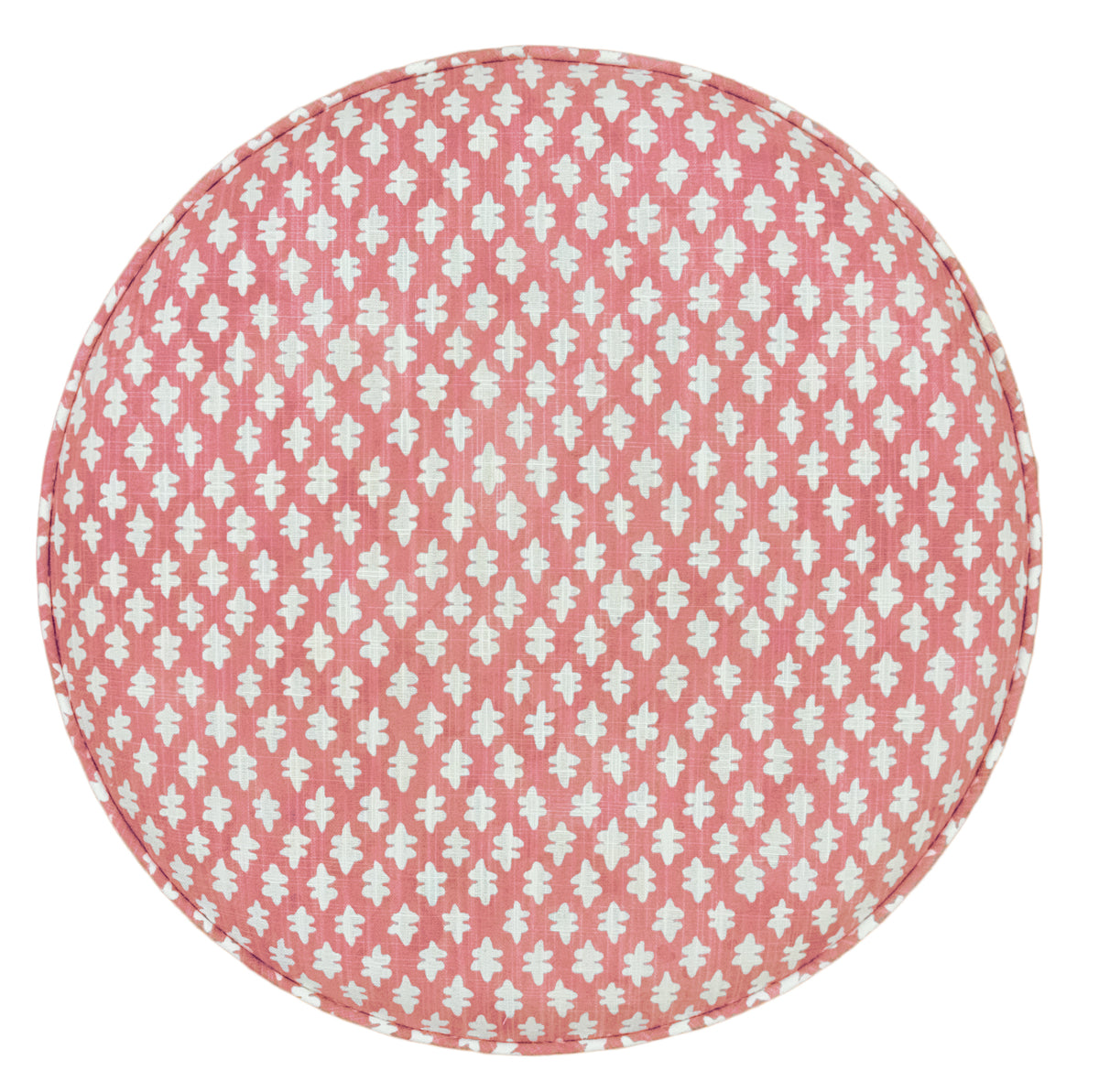 THE TIGHT ROUND OTTOMAN :: TILLY PRINT // CARNATION