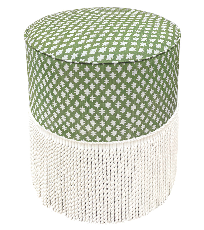 THE TIGHT ROUND OTTOMAN :: TILLY PRINT // CLOVER