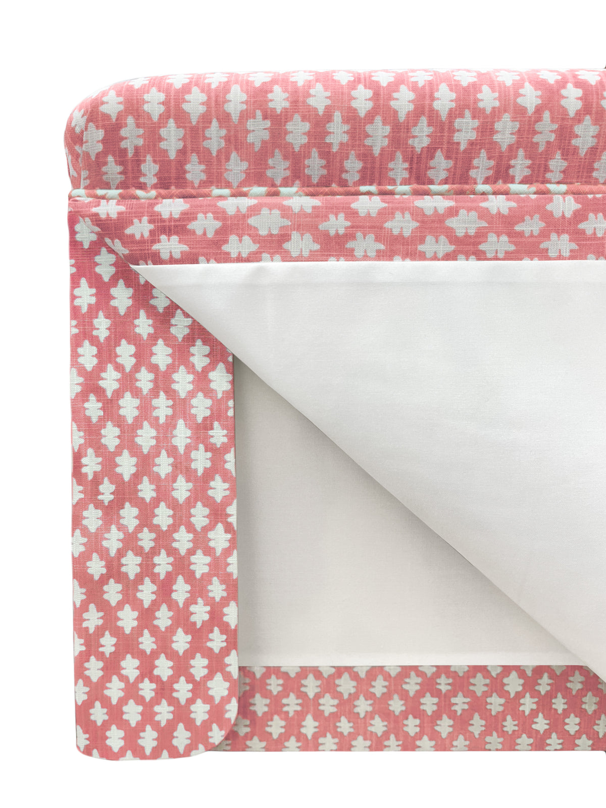 THE SKIRTED OTTOMAN :: TILLY PRINT // CARNATION