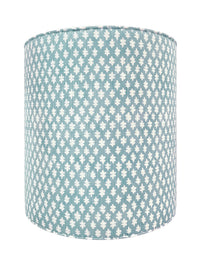 THE TIGHT ROUND OTTOMAN :: TILLY PRINT // SPA BLUE