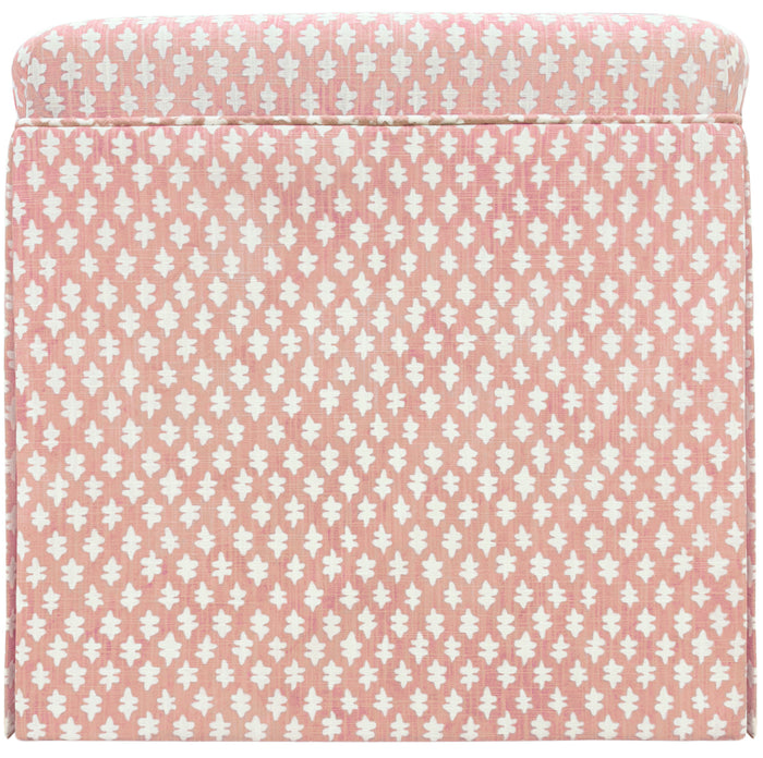 THE SKIRTED OTTOMAN :: TILLY PRINT // BLUSH